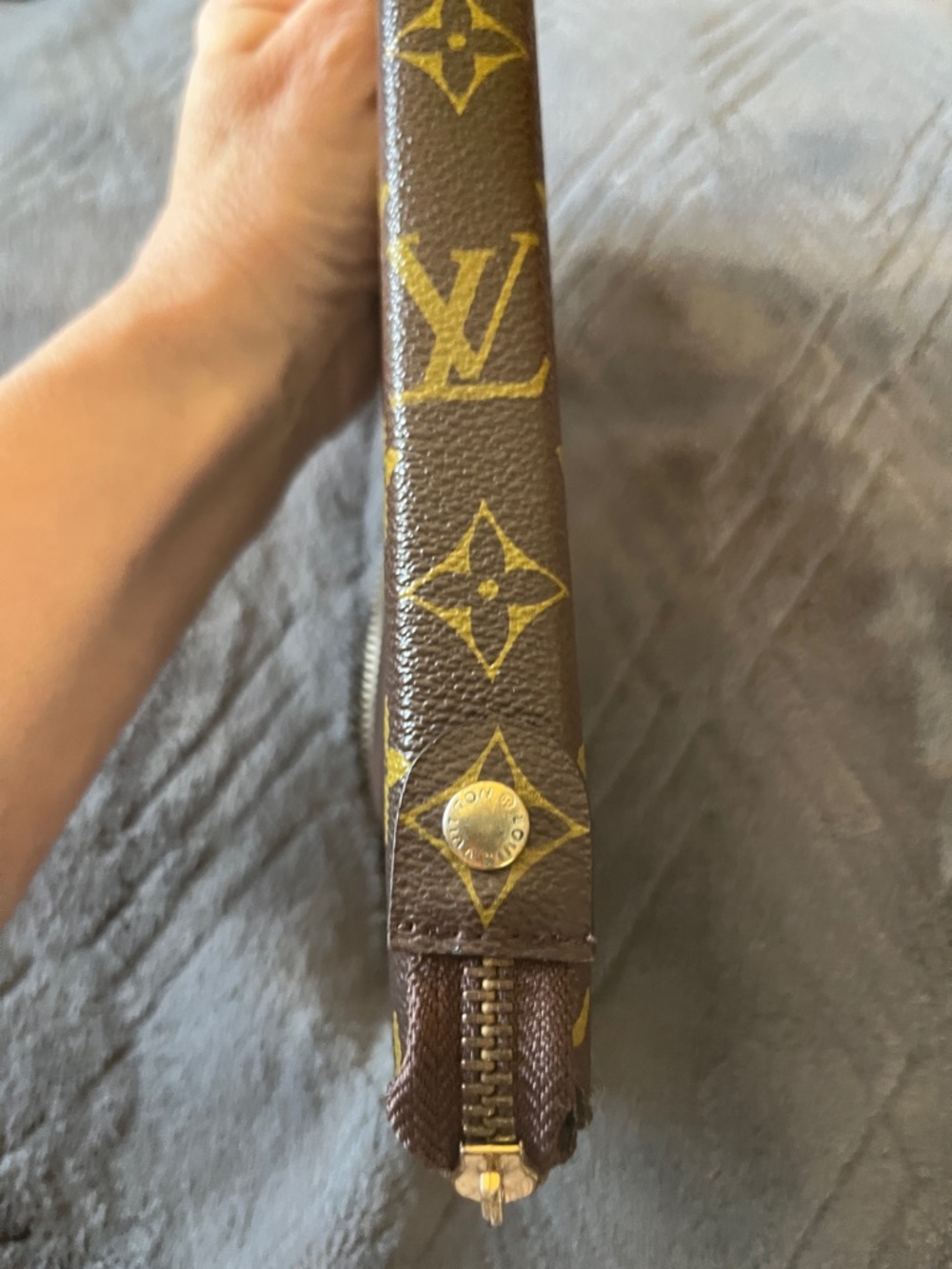 Vintage LV Brown  Zip-Around Daytimer - Picture 12 of 12